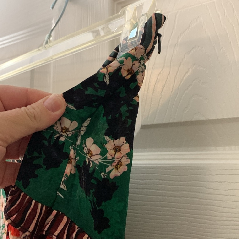 Anthropologie Multi-Color Tiered Floral A-Line Skirt - Picture 4 of 9
